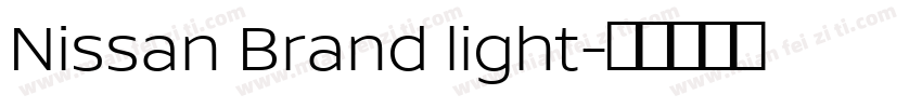 Nissan Brand light字体转换